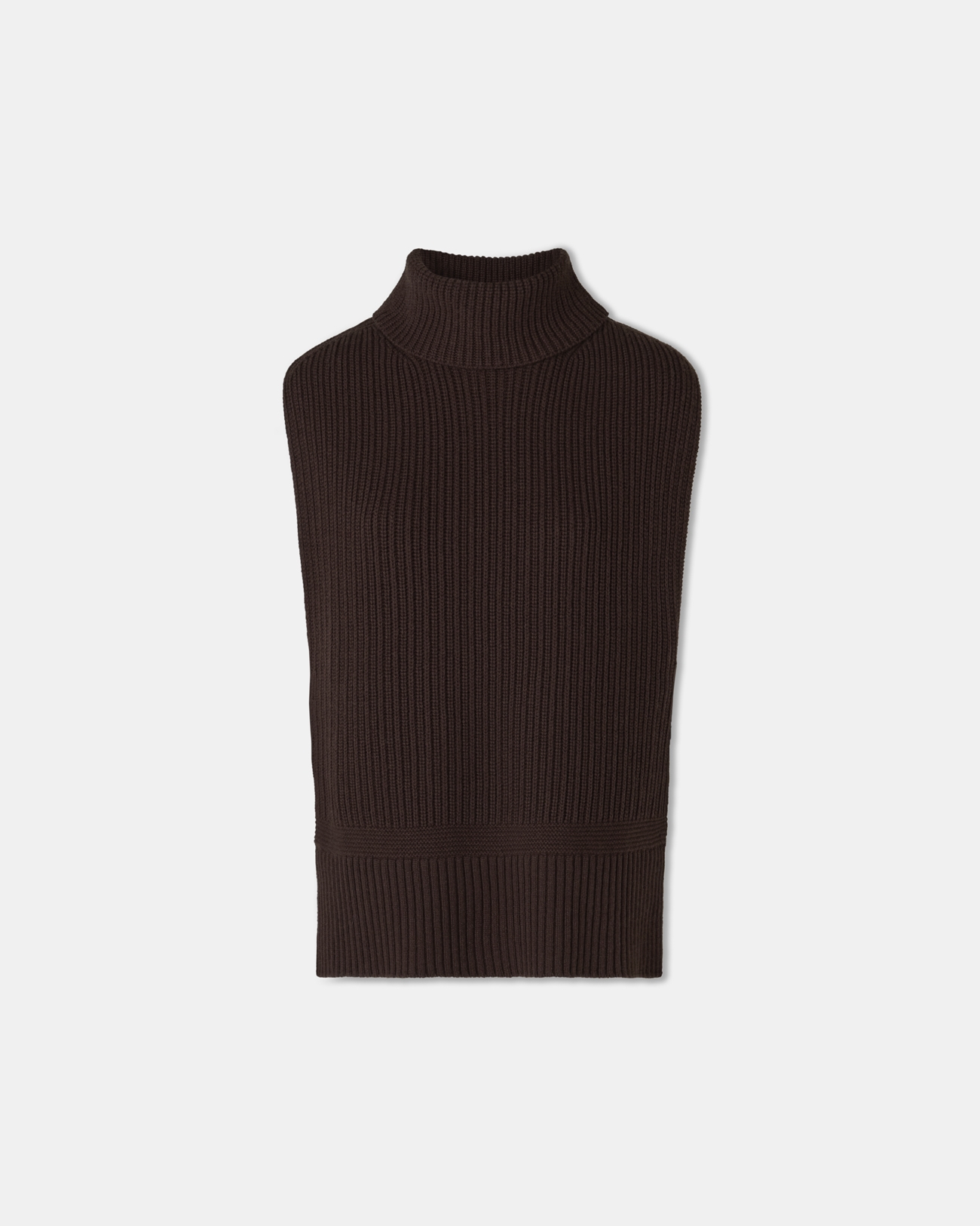 Nina sweater Chocolate sleeveless sweater ZAPA