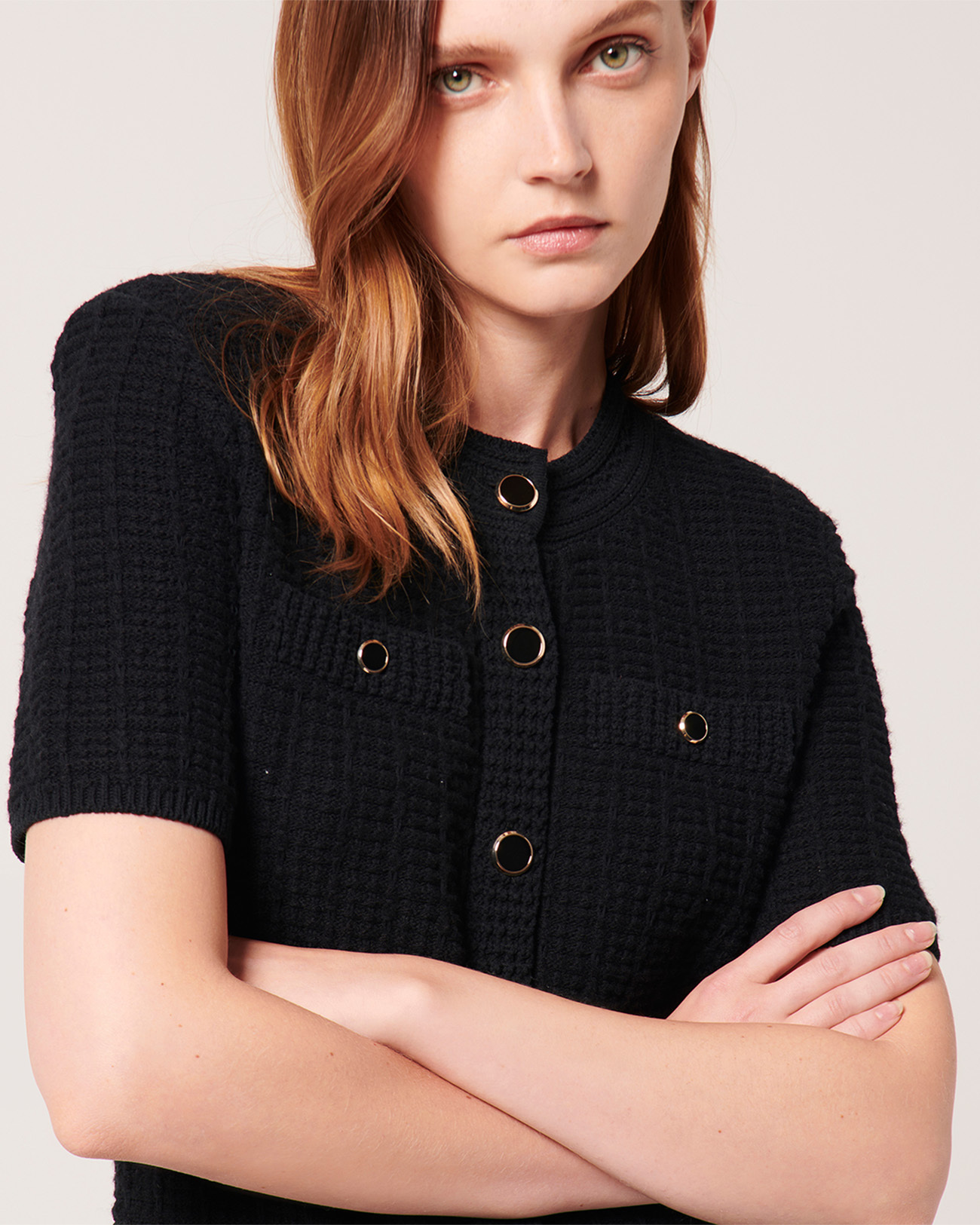 Risma Knitted Dress Short black dress ZAPA
