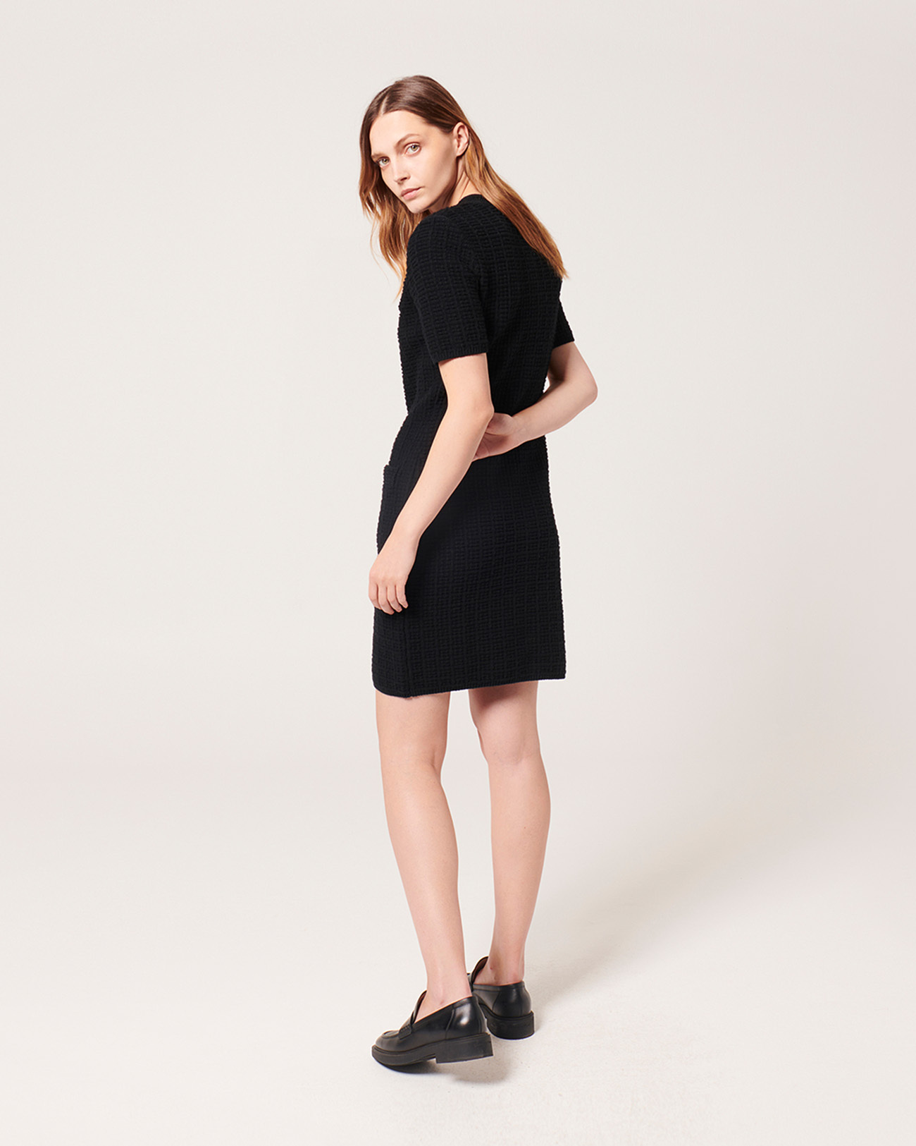 Risma Knitted Dress Short black dress ZAPA