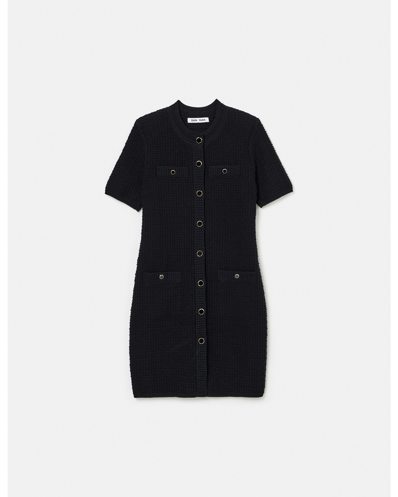 Risma Knitted Dress Short black dress ZAPA