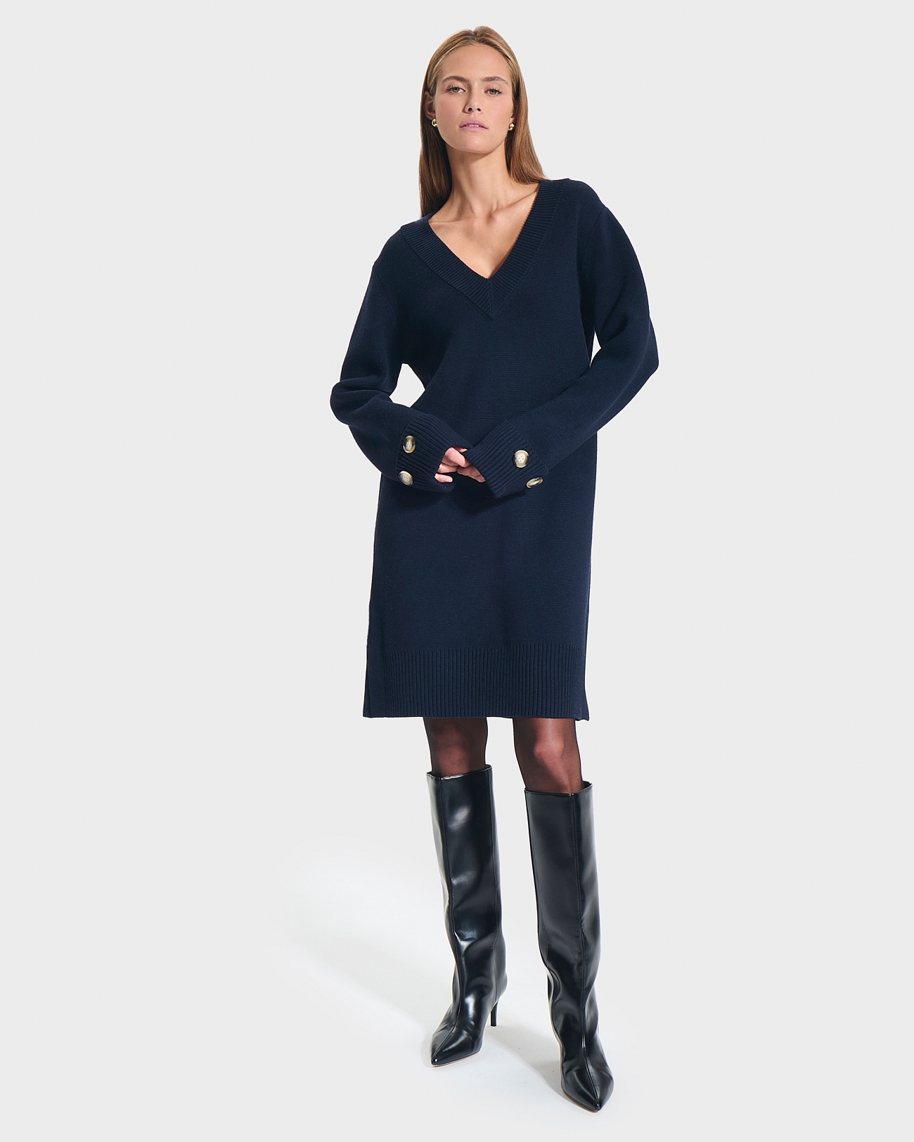 Rigatoni dress Nocturnal knit dress ZAPA