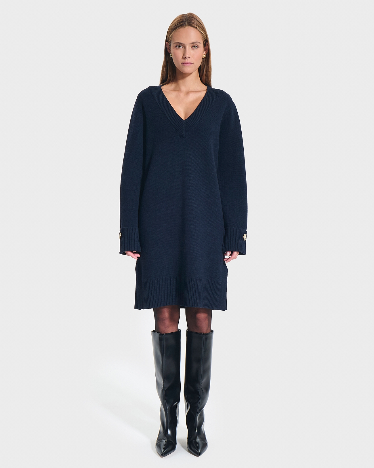 Rigatoni dress Nocturnal knit dress ZAPA