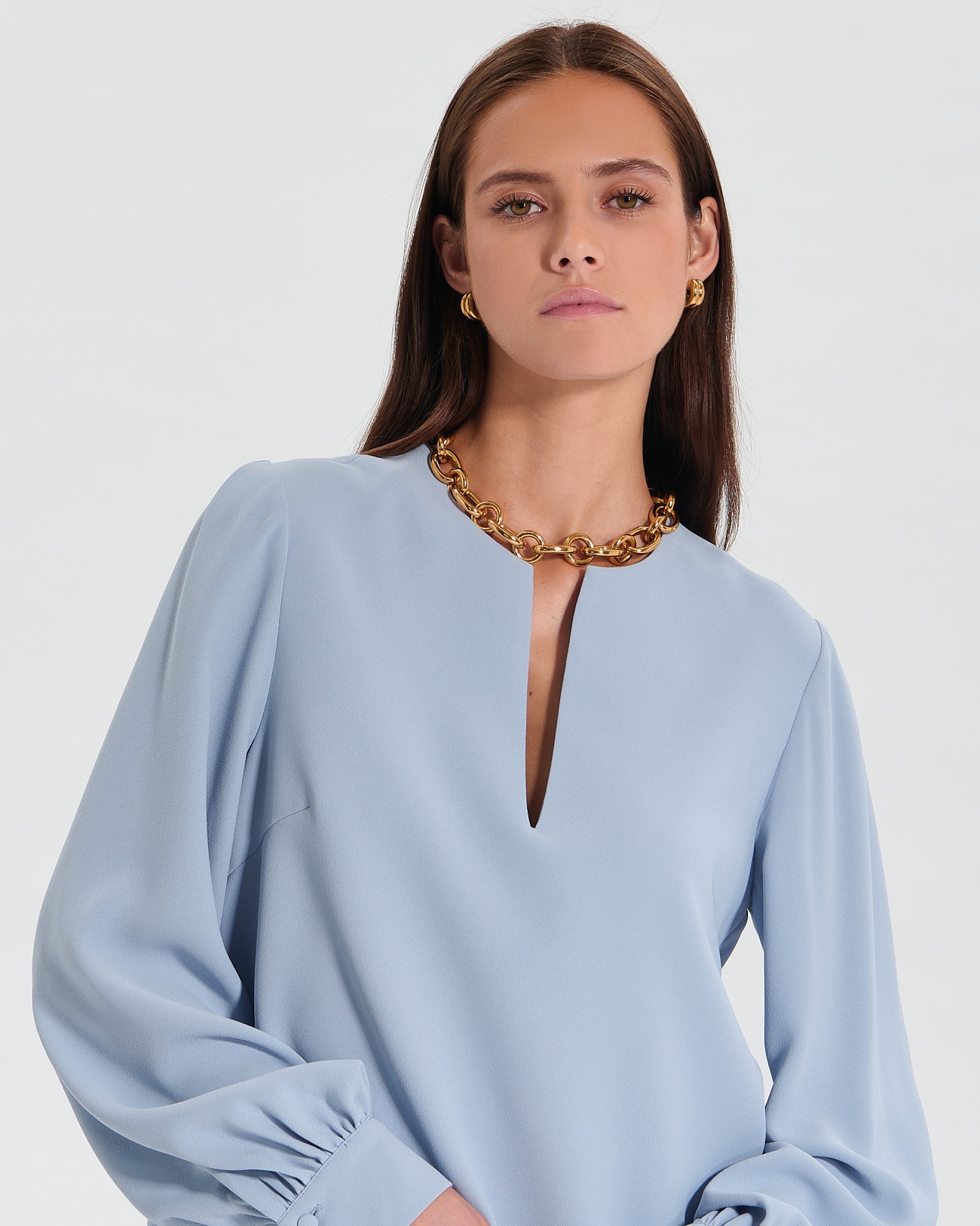 Rheala dress Sky blue straight dress ZAPA