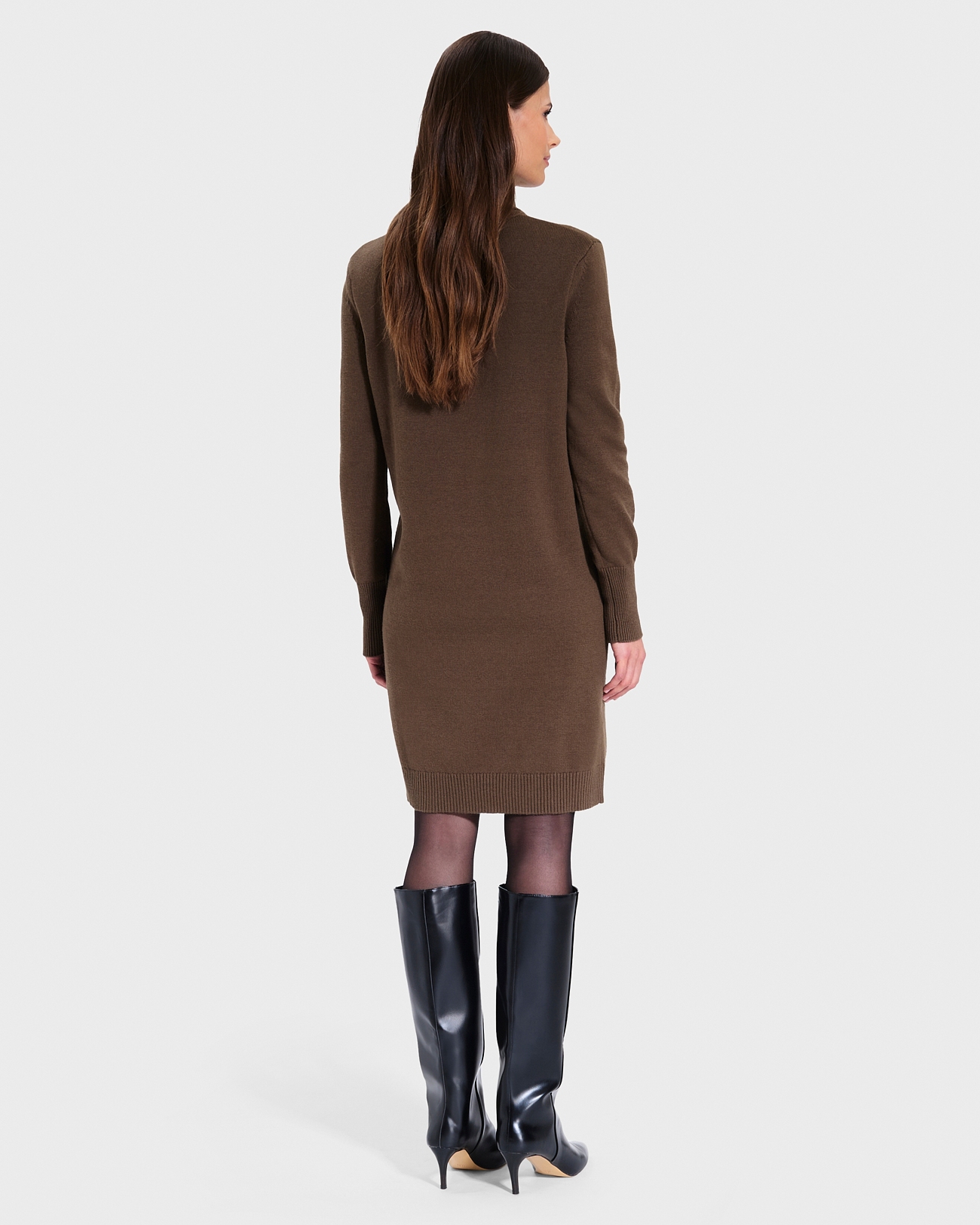 Ruriel Dress Khaki Knit Dress ZAPA