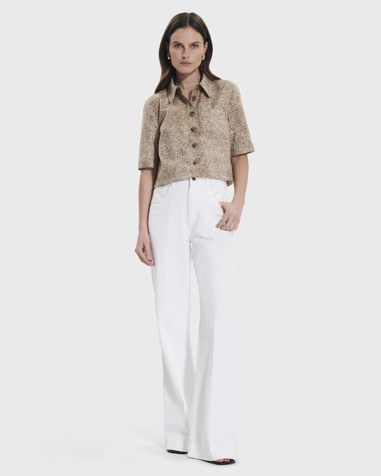 Celina shirt Short leopard print shirt ZAPA