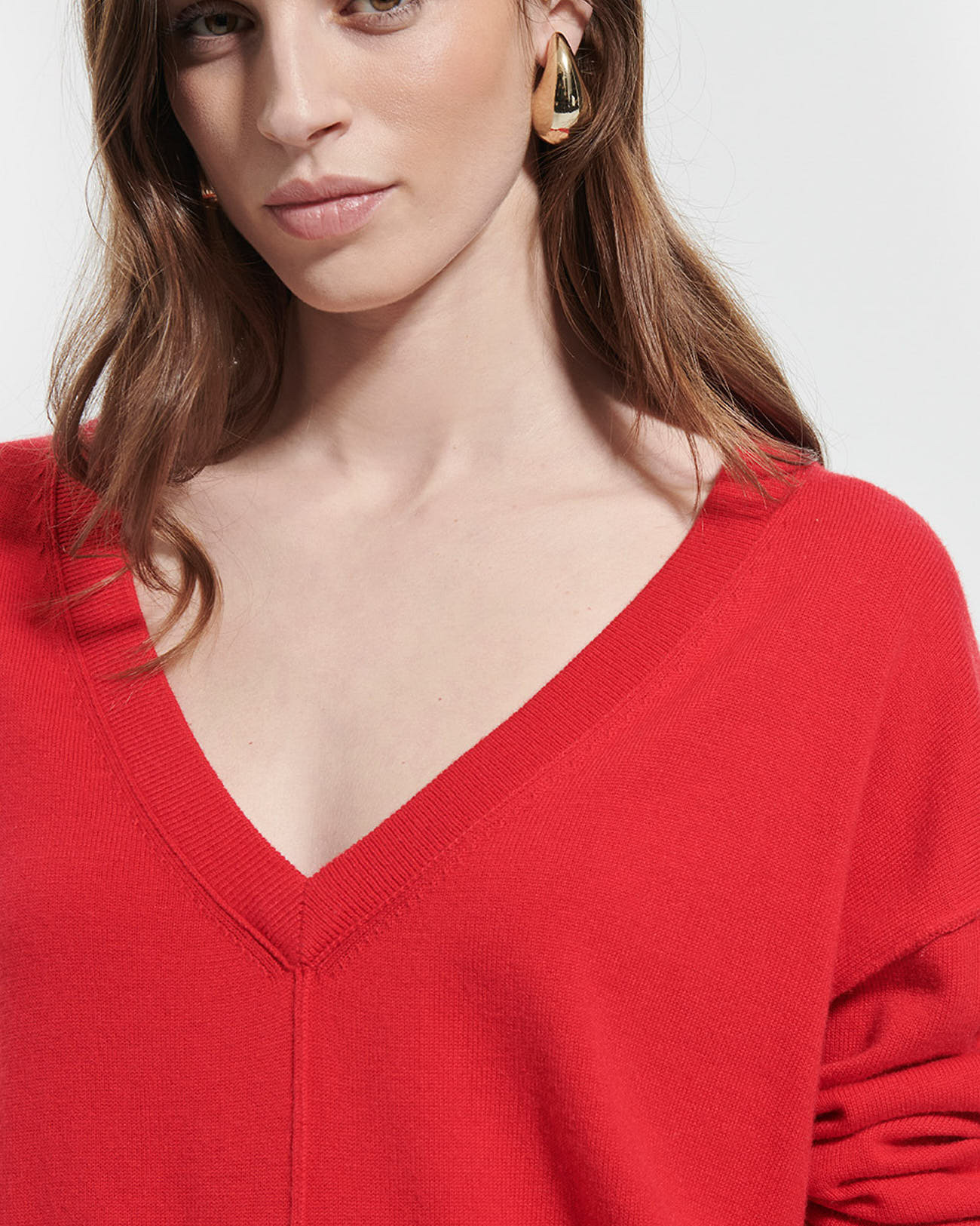 Pucci sweater Red V-neck sweater ZAPA