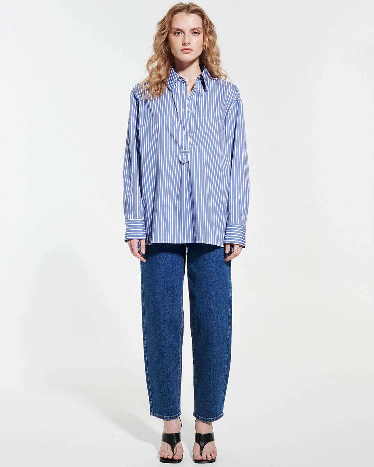Casblanca skirt Striped oversized shirt ZAPA