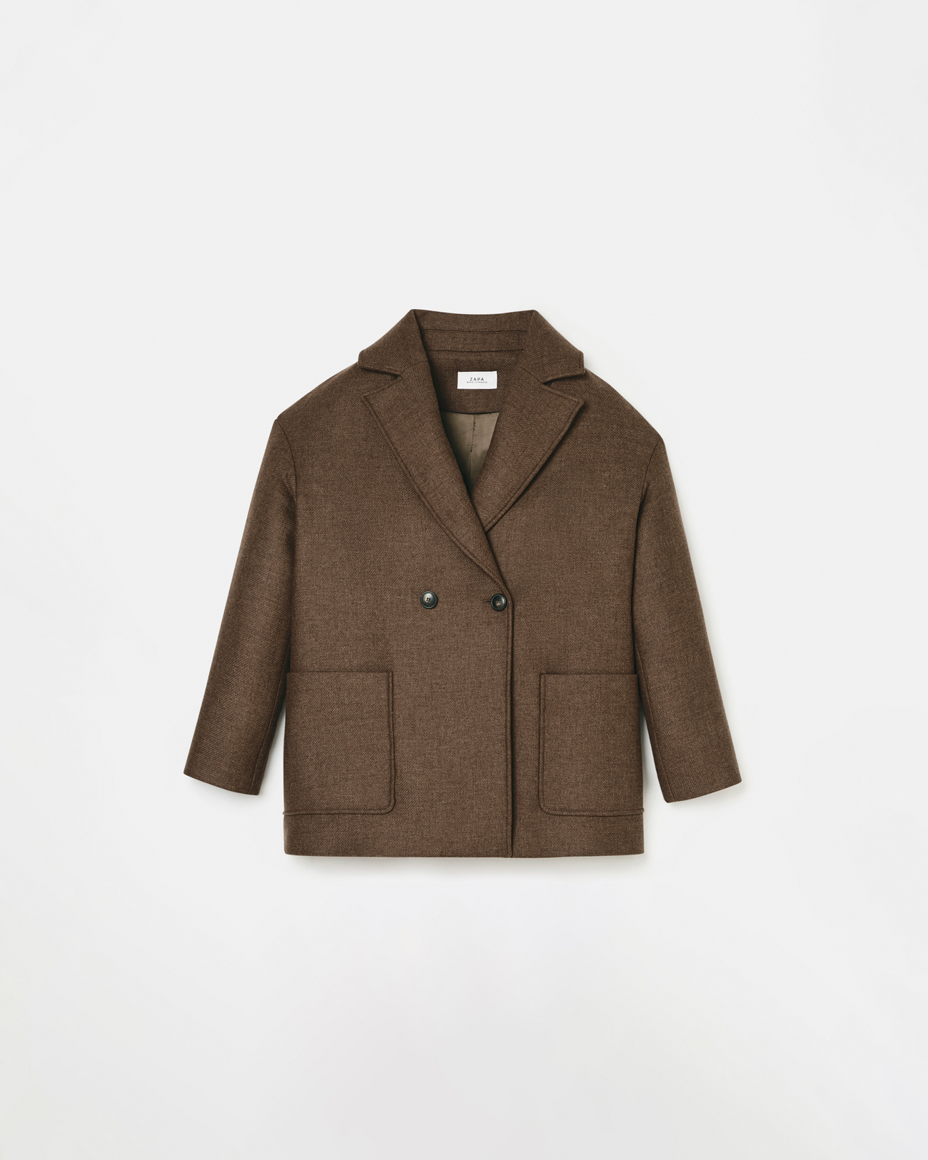 Mirando coat Hazelnut short coat ZAPA