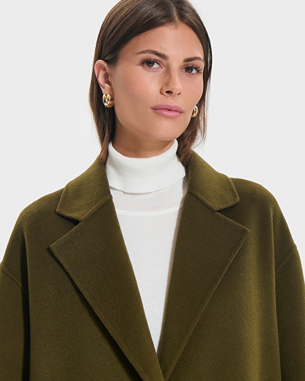 Maela coat Long khaki coat ZAPA