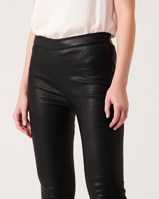 Piya pants Black leather skinny pants ZAPA