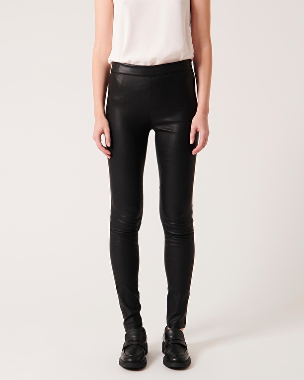 Piya pants Black leather skinny pants ZAPA