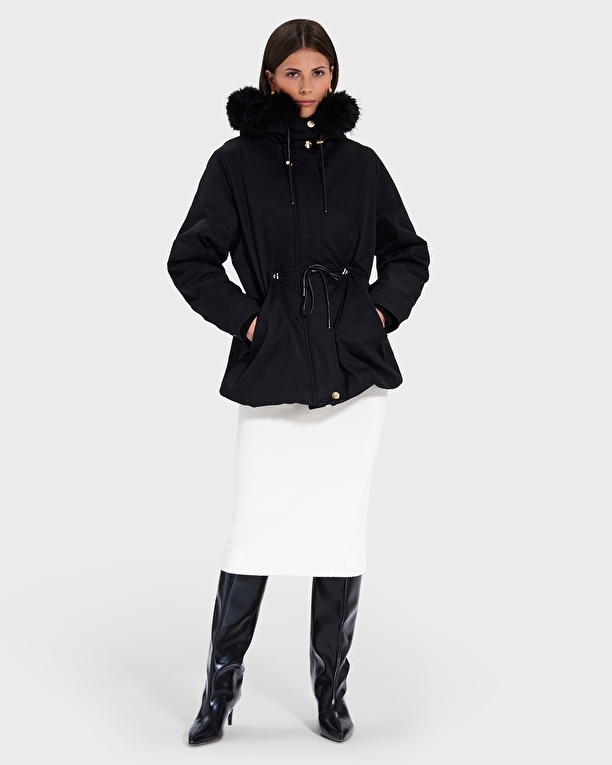 Pekin Parka Black Fitted Parka ZAPA