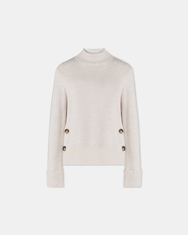 Nagara sweater Loose-fitting ecru sweater ZAPA