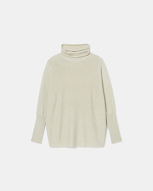 Pruna sweater Beige turtleneck sweater ZAPA