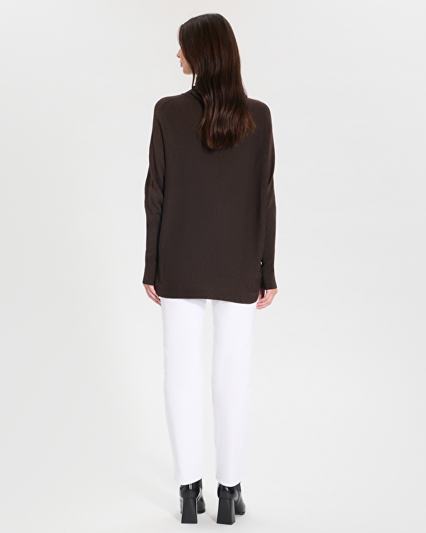 Pruna sweater Chocolate turtleneck sweater ZAPA