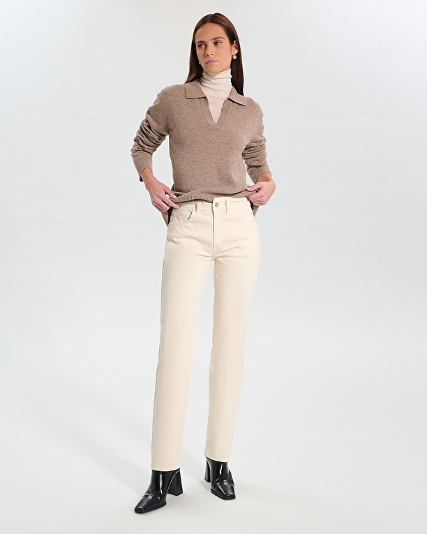 Namba sweater Taupe wool sweater ZAPA