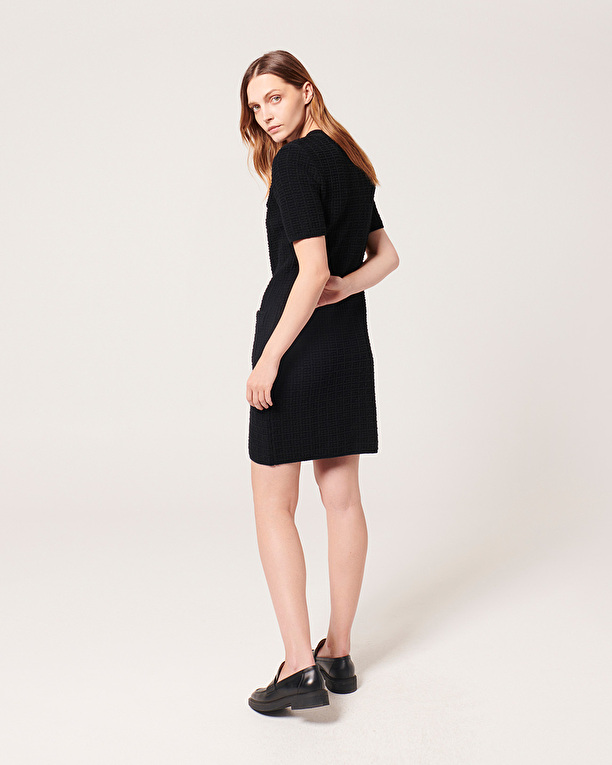 Risma Knitted Dress Short black dress ZAPA