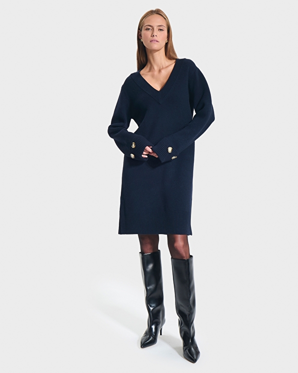 Rigatoni dress Nocturnal knit dress ZAPA