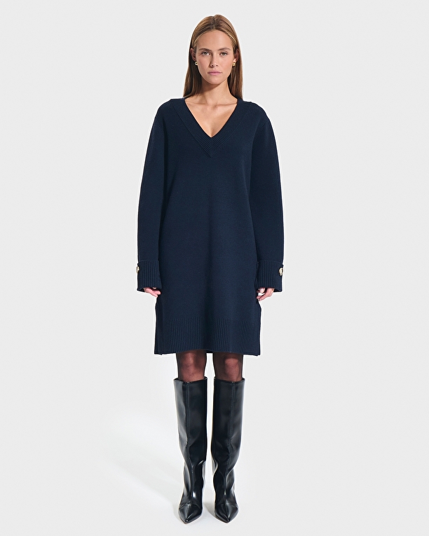 Rigatoni dress Nocturnal knit dress ZAPA