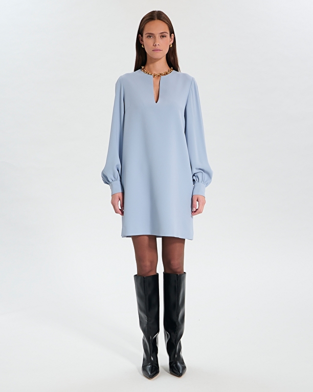 Rheala dress Sky blue straight dress ZAPA