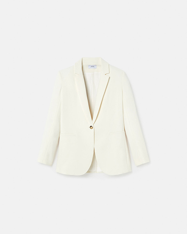 Victorina jacket Ecru crepe suit jacket ZAPA