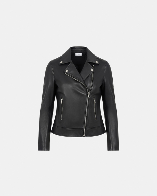 Hancore Jacket Black Leather Perfecto ZAPA