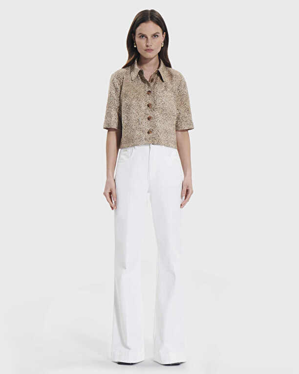 Celina shirt Short leopard print shirt ZAPA