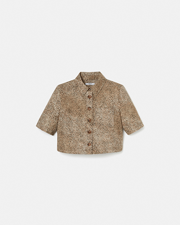 Celina shirt Short leopard print shirt ZAPA