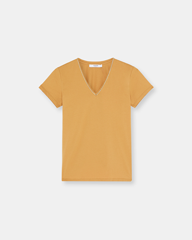 Tasmanie top Beige cotton top ZAPA
