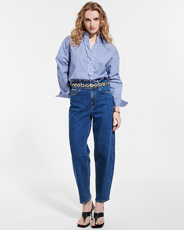 Casblanca skirt Striped oversized shirt ZAPA