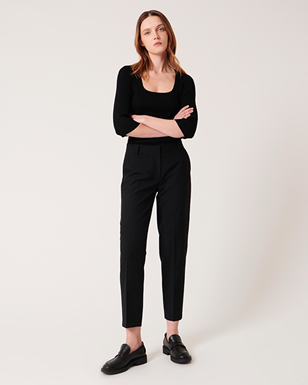Paul pants Black fitted pants ZAPA