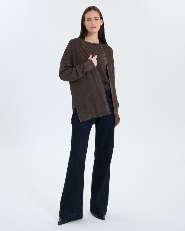 Gypsine Vest Pull taupe ZAPA