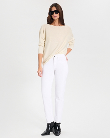 Penseeboat sweater gold boat-neck sweater zapa