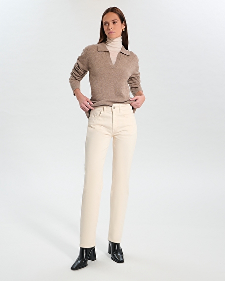 Namba sweater taupe wool sweater zapa