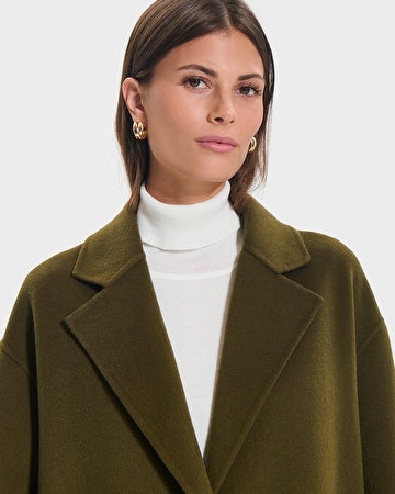 Maela coat Long khaki coat ZAPA