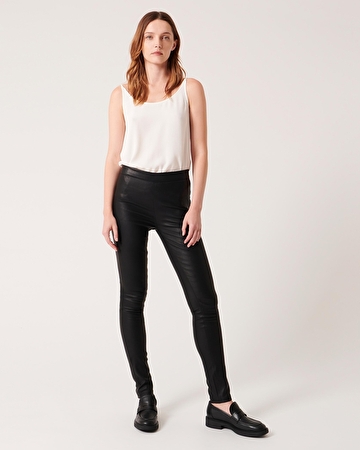 Piya pants Black leather skinny pants ZAPA