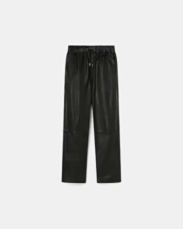 Phuket Pants Black Fluid Leather Pants ZAPA