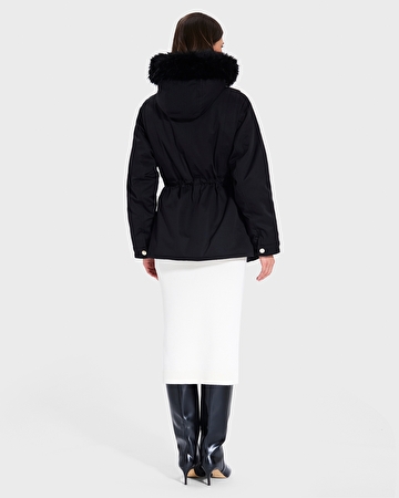 Pekin Parka Black Fitted Parka ZAPA