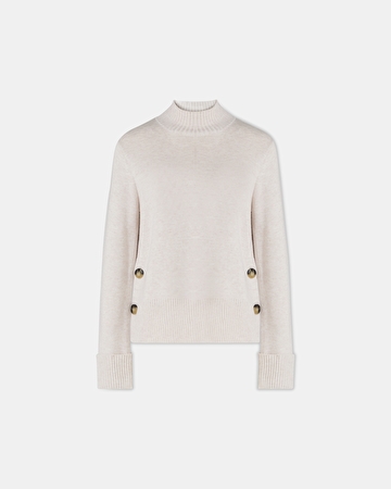 Nagara sweater Loose-fitting ecru sweater ZAPA
