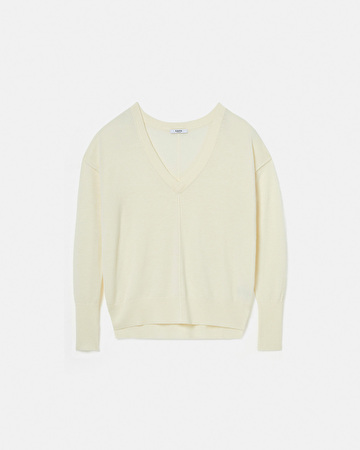 Pucci sweater Ecru V-neck sweater ZAPA