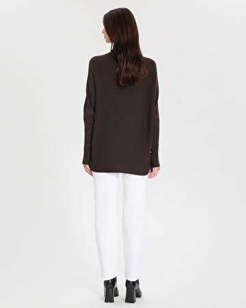 Pruna sweater Chocolate turtleneck sweater ZAPA