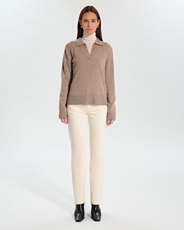 Namba sweater Taupe wool sweater ZAPA