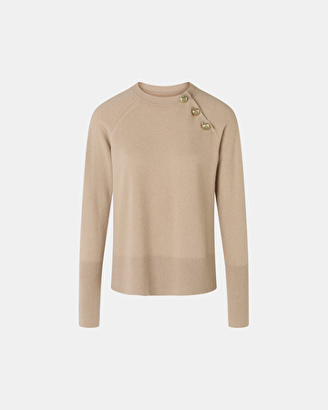 Noam sweater Camel round-neck sweater ZAPA