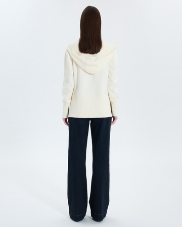 Novalie sweater Ecru hooded sweater ZAPA