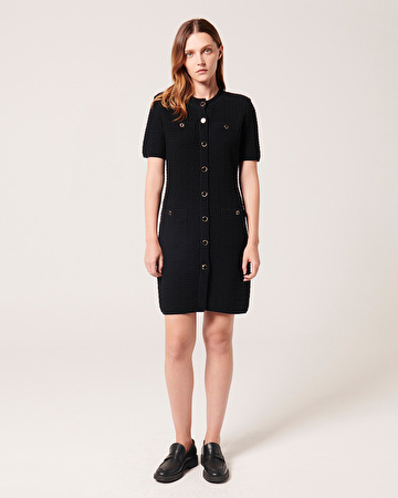 Risma Knitted Dress Short black dress ZAPA
