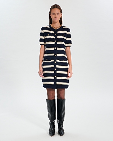 Risma Knitted Dress Short striped dress ZAPA