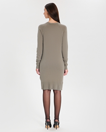 Rosamund dress Khaki knit dress ZAPA