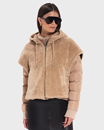 Marguerite Puffy jacket Marguerite Puffy jacket Camel ZAPA