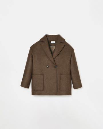 Mirando coat Hazelnut short coat ZAPA