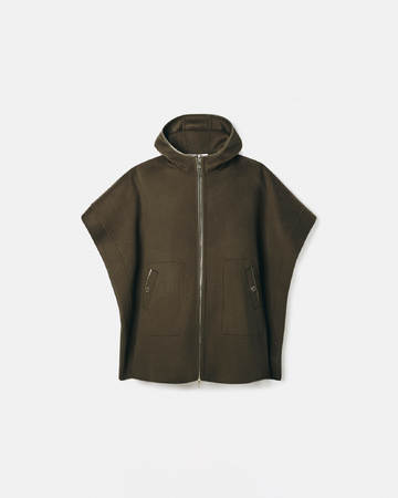 Celestine cape Double-sided khaki cape ZAPA